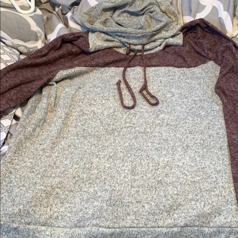Pink clover Brooklyn brushed cowl neck knit top